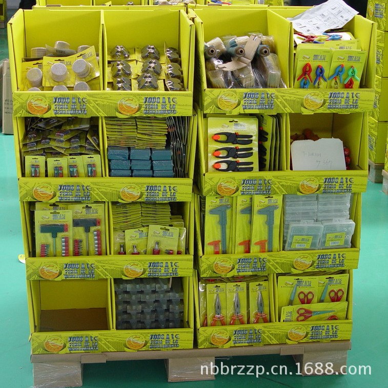 认证FSC展示盒纸货架收纳瓦楞纸纸板纸壳坚固盒快递箱折叠式纸箱