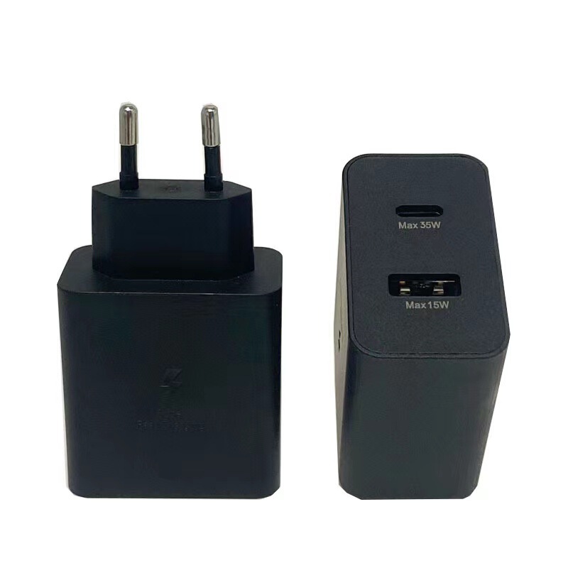 Suitable for Samsung 25W 45W 65W A + C American standard European standard charger PD fast charging head USB + PD