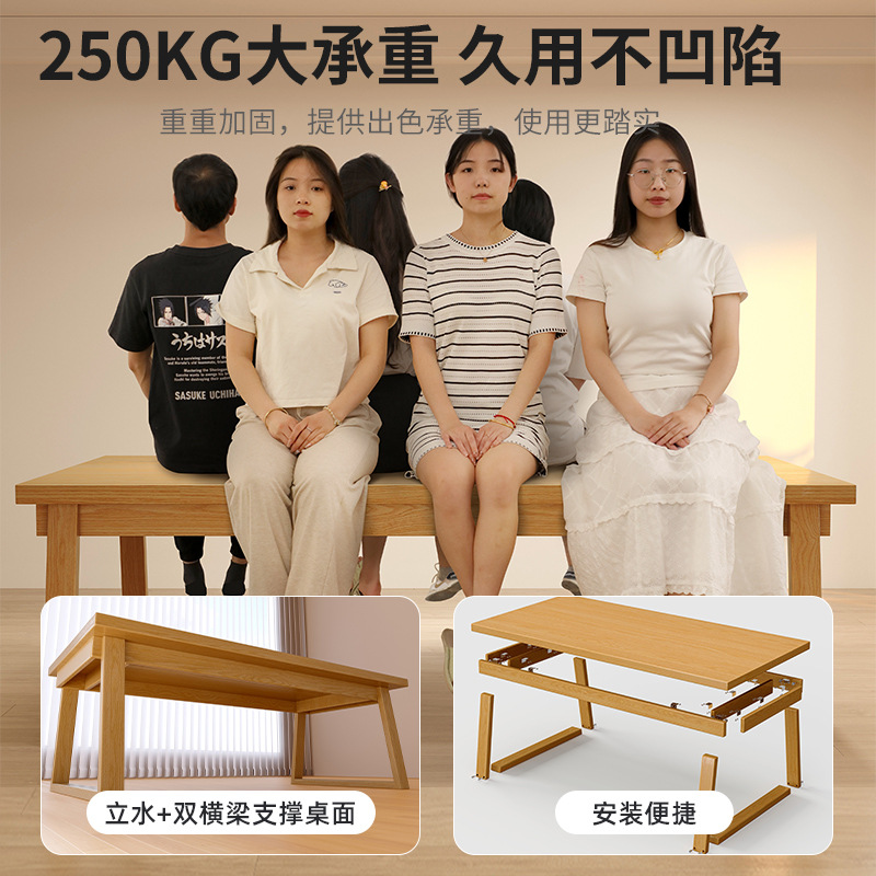 Salón de estar escritorio largo para la sala de estar escritorio de escritorio escritorio de madera maciza escritorio de computadora para estudiar doble mesa larga