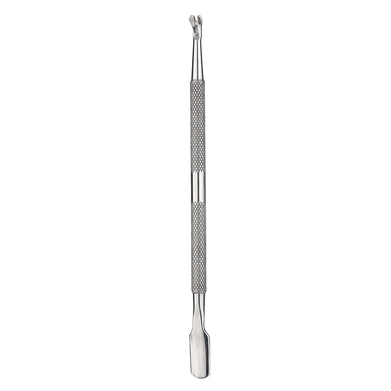 Mirror light double-headed steel push dead leather fork G18