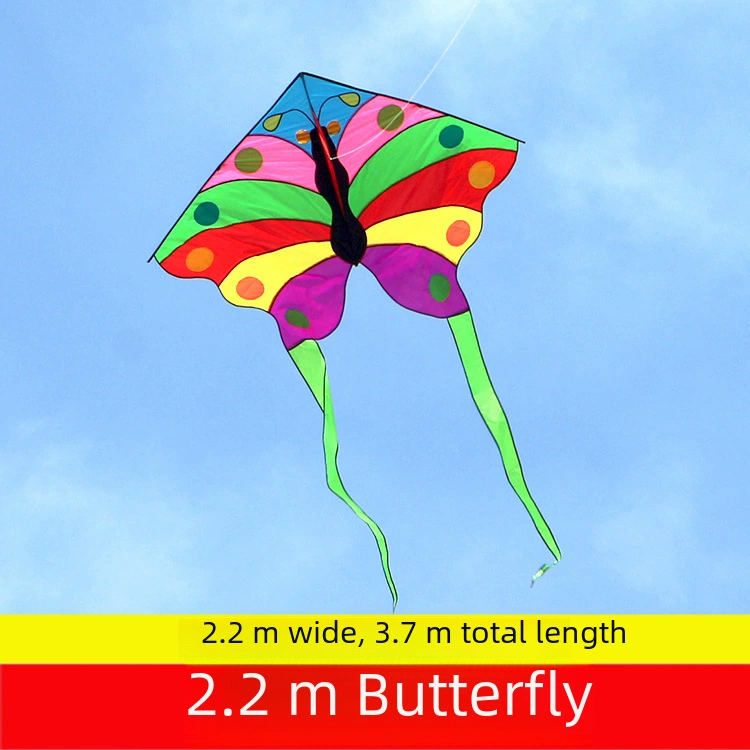 Rainbow colorful kite with butterfly, wholesale, direct factory sales, peacock