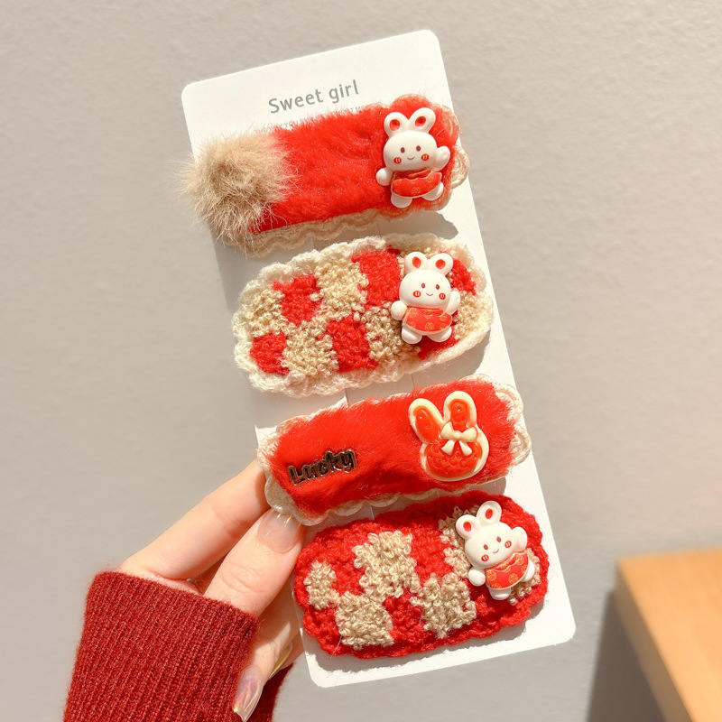 Peel de peluche para niños BB clip clip de peluche clip lateral para niñas lindas niñas toque de pelo para bebés