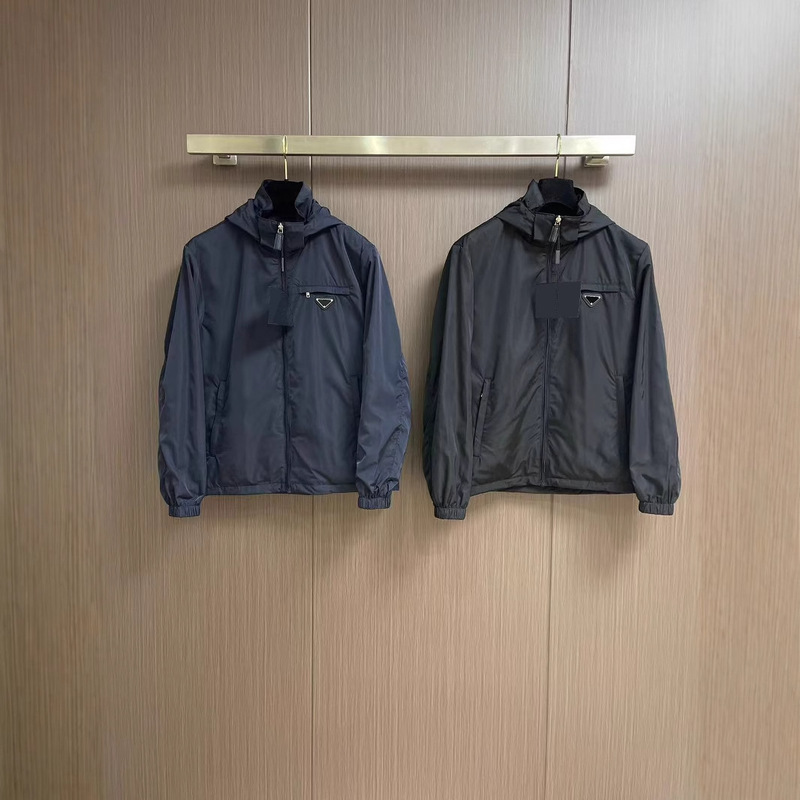 Nanyou Factory P Brand High-End Version 26 Spring and Autumn Men's Fashion Hooded Stand-Collar Casual Jacket, Original Export Product