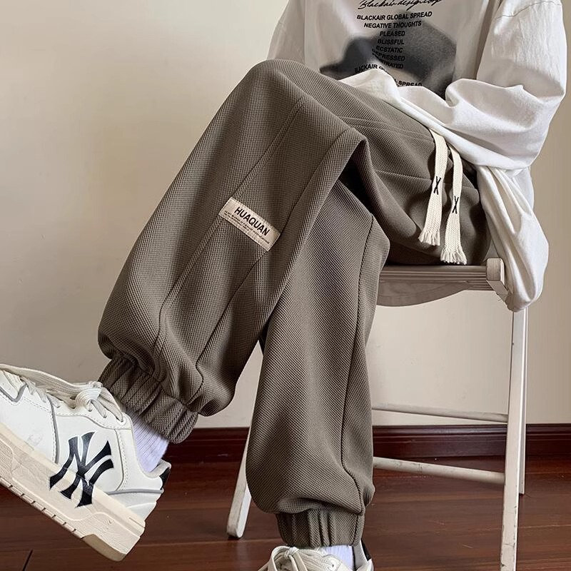 Teenager Men's Wear Junior High School Students Big Children's Pants Boys Spring and Autumn Handsome Leg Bundled Casual fleece-lined Sports Pants Winter Teenager Men's Wear Junior High School Students Big Children's Pants Boys Spring and Autumn Handsome Leg Bundled Casual fleece-lined Sports Pants Winter