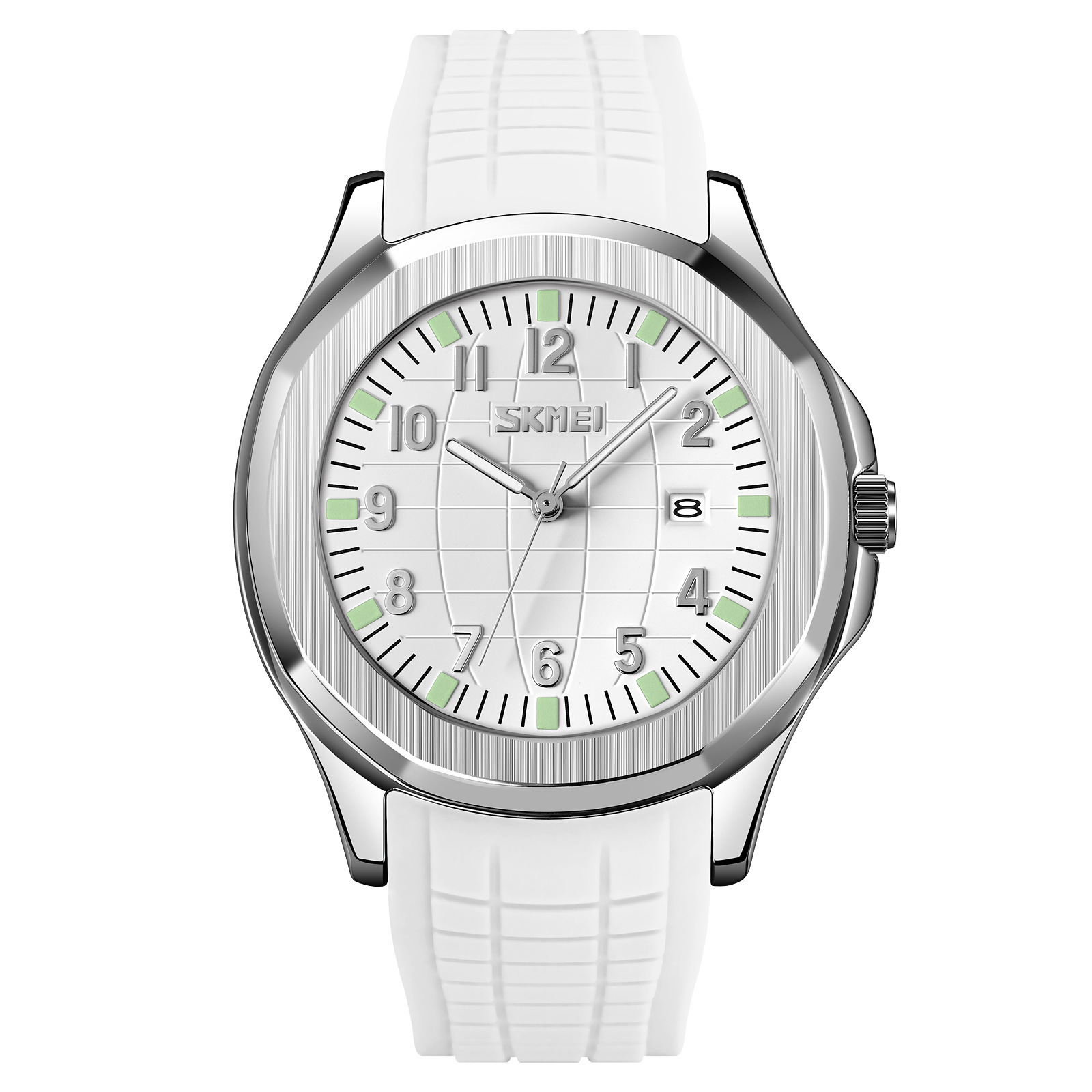 Los fabricantes transfronterizos estadounidenses proporcionan directamente relojes de silicona para hombres impermeables a la luz nocturna relojes de cuarzo casuales regalos personalizados