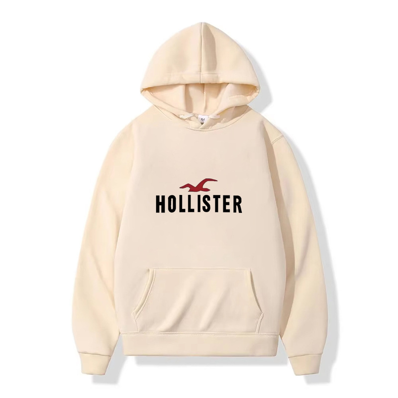 Hollister Printed Fashionable Hoodies for Men and Women - Autumn and Winter Casual Outdoor Sports Loose-Fitting Warm Sportswear Hollister Printed Fashionable Hoodies for Men and Women - Autumn and Winter Casual Outdoor Sports Loose-Fitting Warm Sportswear