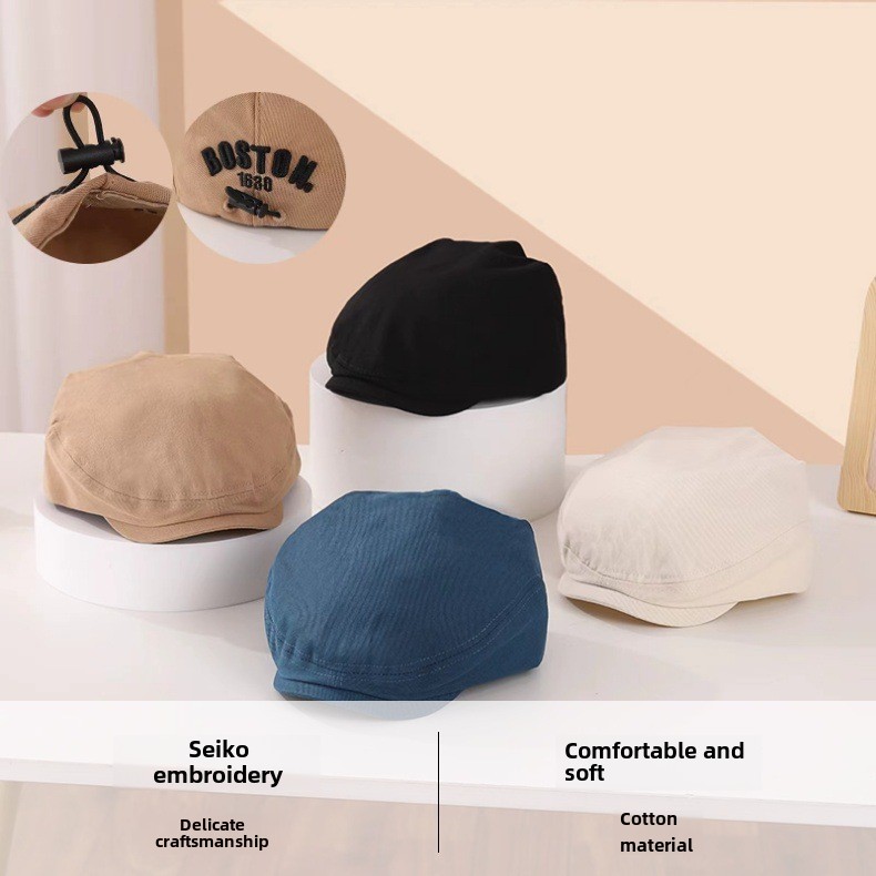 Cappello in stile coreano per bambini, nuovo stile, berretto in denim coordinato, berretto per bambini, berretto regolabile in avanti per bambine_voghion.com