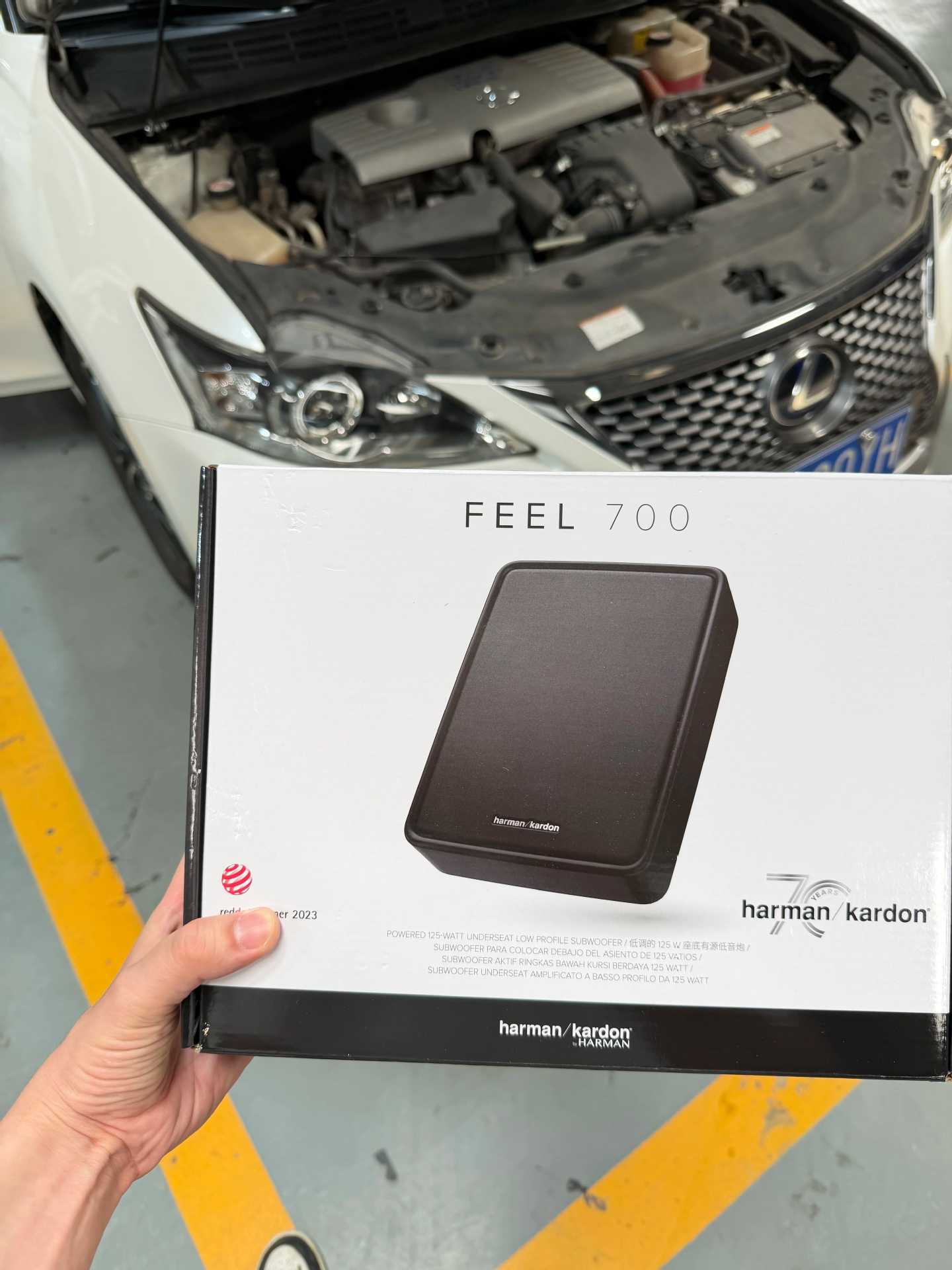 Harman Kardon Feel 700 Ultra-Thin Active Seat Subwoofer Original and Genuine