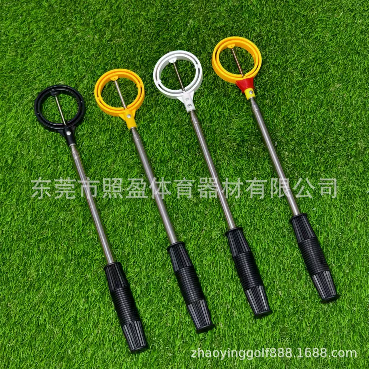 Сборщик мячей для гольфа из нержавеющей стали Клубные принадлежности для гольфа 8-секционный сборщик мячей с двойной пружиной