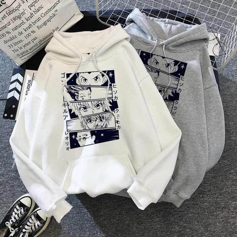 Full-time Hunter Animation Series fleece-lined plus size Couple Hoodie Cross-border Hoodie Anime Hoodie Full-time Hunter Animation Series fleece-lined plus size Couple Hoodie Cross-border Hoodie Anime Hoodie