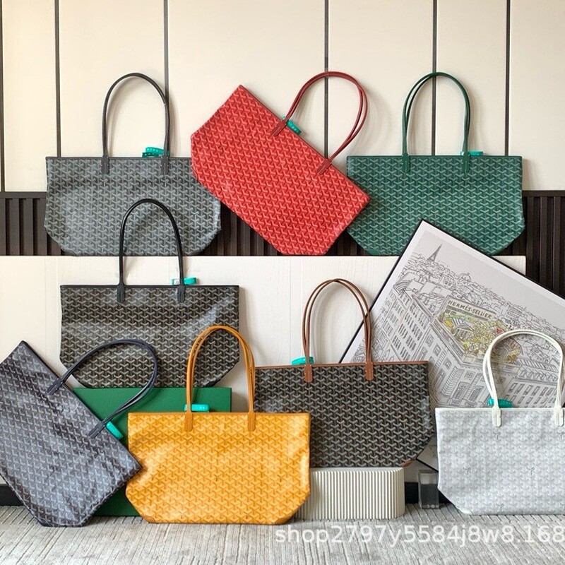 Goyard Tote Bag Artois Shopping Bag with Zipper, Large Size Handbag for Women