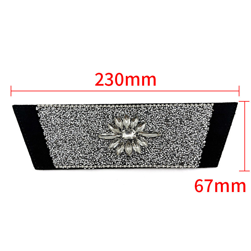 Nuevos accesorios de zapato DIY una sola forma de sandalias de diamante semiacabados zapatillas taladro superior