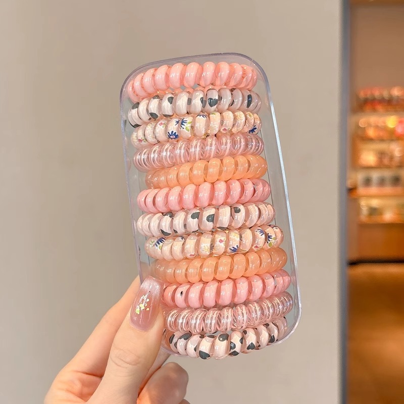 Línea telefónica anillo para el cabello femenino 2025 nueva cuerda para la cabeza sin costuras banda de goma elástica de alta calidad tocado de cuerda para el cabello coreano