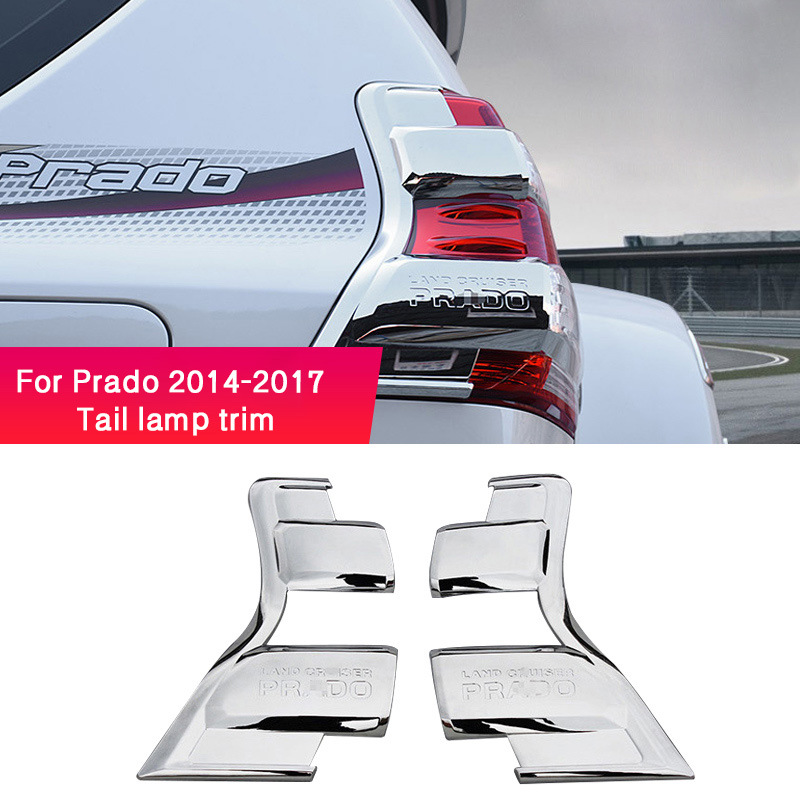 Dedicated to 2014-2017 Toyota bully taillight decorative frame Prado Prado lamp frame fog lamp cover abs
