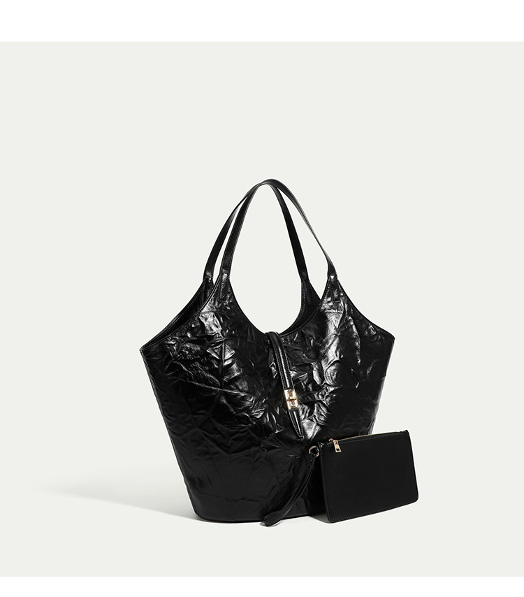 Borsa da giardino in rilievo 2024 Borsa a tracolla portatile di grande capacità da donna con cestino per verdure per pendolari_voghion.com