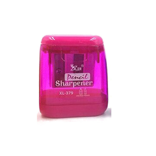 Creative and cute double-hole pencil sharpener student stationery pencil sharpener kindergarten gift prize pencil sharpener office supplies