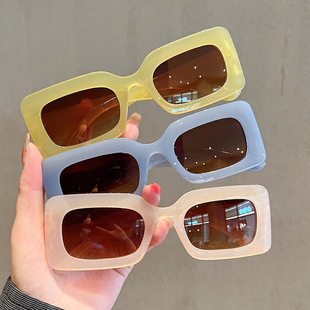 (Cross-border trading), retro square trend sunglasses, fashionable glasses hip-hop style, Korean style, internet celebrity