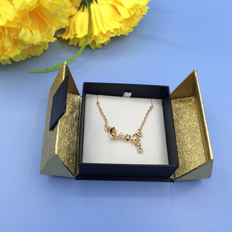 东莞茶山首饰珠宝盒厂家长期供应双开门吊坠盒 戒指首饰包装盒