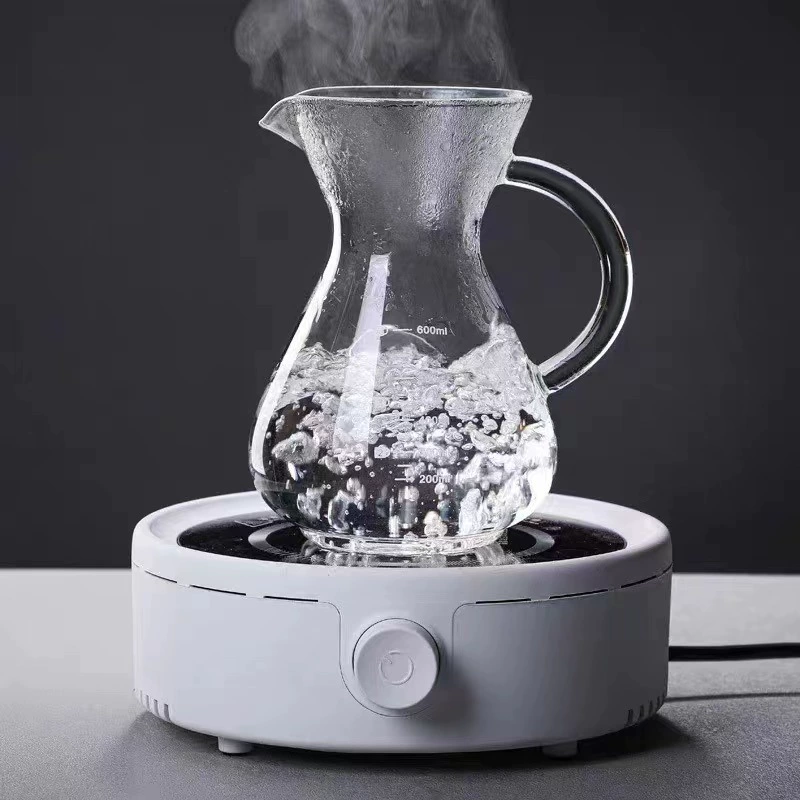 Кофейник из боросиликатного стекла с ручкой, для домашнего/офисного кофе, кофеварка для фильтрованного кофе с тонким фильтром