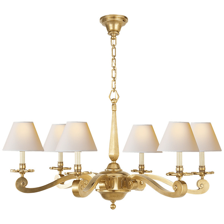 Nordic Modern Minimalist American-Style Curved Pipe Chandelier, New Creative and Elegant Bedroom and Dining Room All-Copper Personalized Living Room Chandelier Nordic Modern Minimalist American-Style Curved Pipe Chandelier, New Creative and Elegant Bedroom and Dining Room All-Copper Personalized Living Room Chandelier