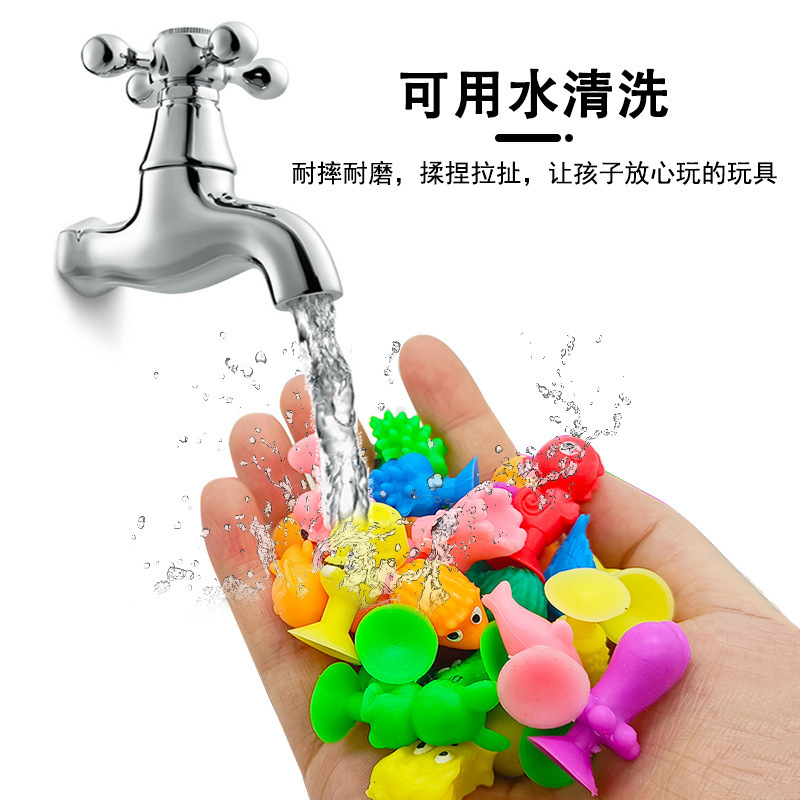 跨境热卖小怪兽吸盘仿真动物公仔吸盘 创意卡通外贸解压玩具 批发|undefined