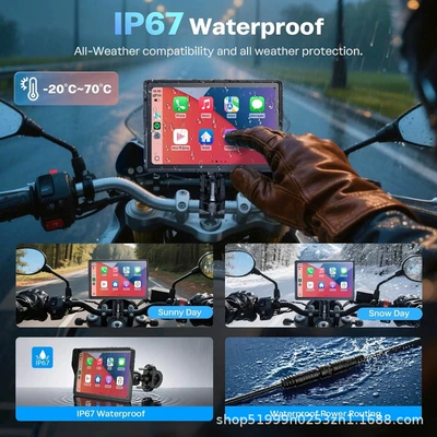 Motorcycle driving recorder Bluetooth WiFi Tire Pressure