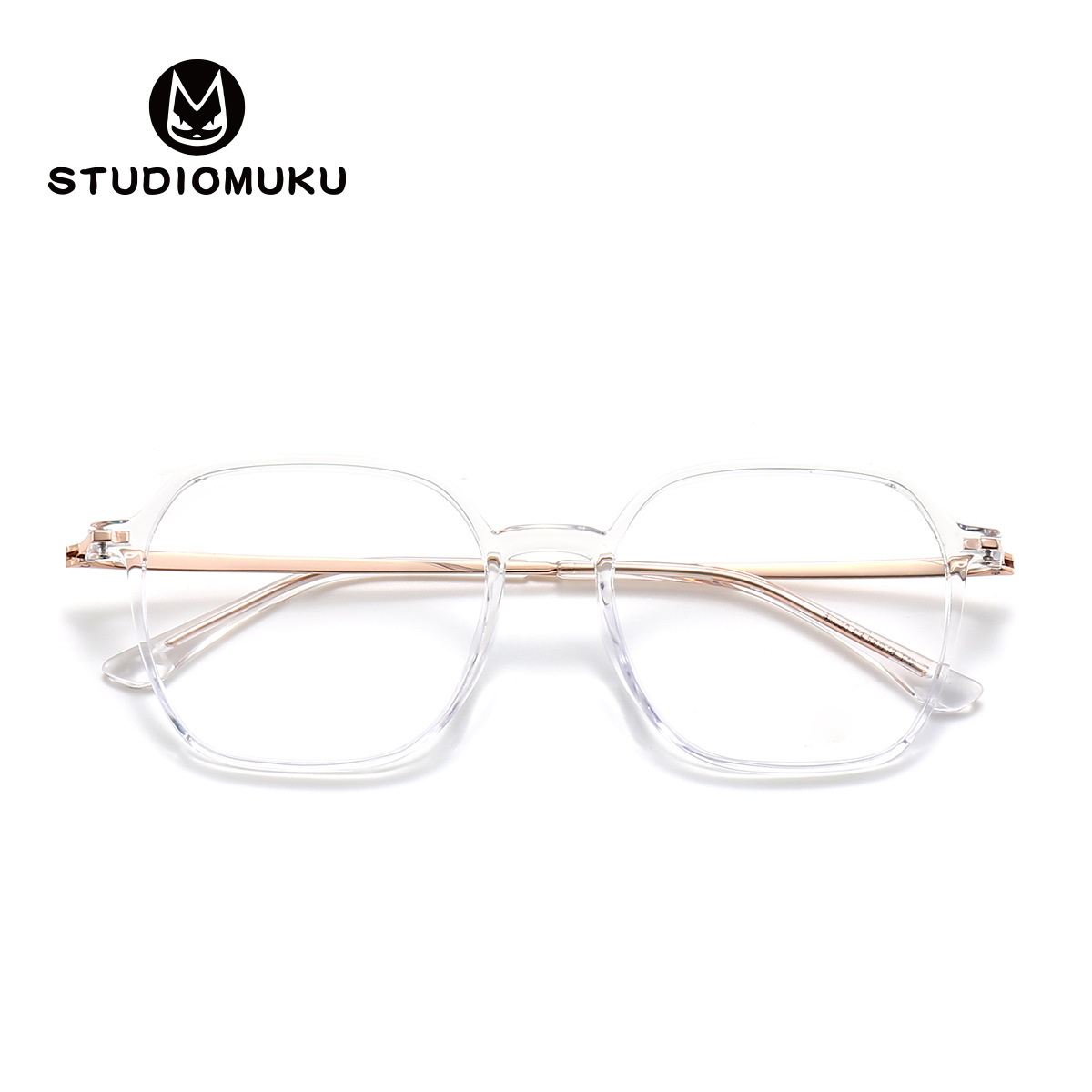 STUDIOMUKU madera fresco gafas marco cuadrado gafas marco liso gafas marco decorativo miopía marco gafas