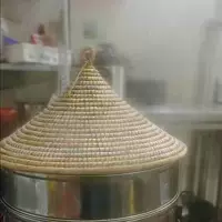 Юньнаньская соломенная крышка для кастрюли, крышка для пароварки, крышка для соломенной шляпы, железная крышка для кастрюли, кухонная утварь, сельское плетение ручной работы Fengzhihe.