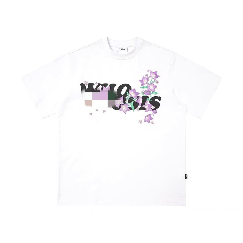 2025WHOS（名前不明）8ロゴ花柄半袖Tシャツ夏アメリカンファッションブランドカップル夏男女|undefined