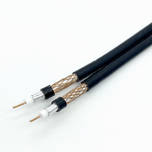 Coax Dual RG6�p�Kͬ�S��|CATV 18AWG 75�Wķ�p�|ƽ�нM���ҕ��