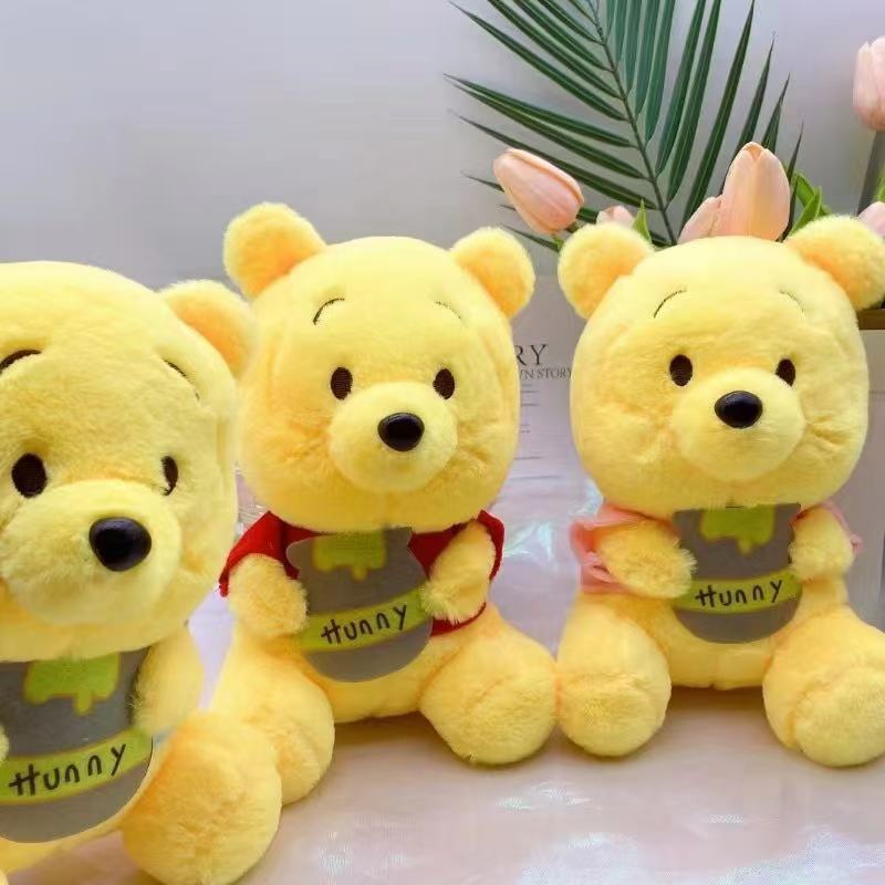 Cross-border New Traffic Cute Doll Grab Machine Doll 8-inch Honeypot Winnie the Pooh Bear Doll Game Field Wedding Gift