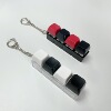 Four-button (black shell-red and black+transparent shell-white and black) set