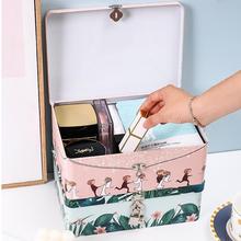 带锁收纳盒铁盒桌面信件储物小箱子高档礼物盒创意生日包装空盒子