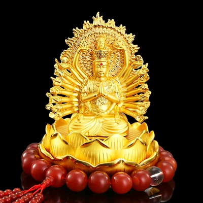 Guanyin perfume seat wholesale — Car ornaments - law-theory-thousand-hand-guanyin-red-agate