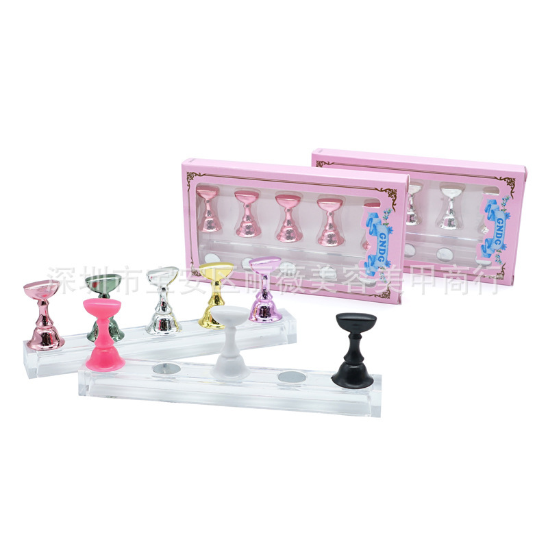 Electroplating nail chess plate bracket acrylic base practice rack nail chessboard display holder nail pad Seat 8 colors Electroplating nail chess plate bracket acrylic base practice rack nail chessboard display holder nail pad Seat 8 colors
