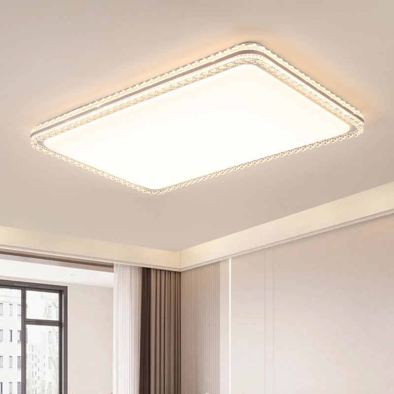 [Seleccionado] Moderno, simple, atmosférico, lámpara de techo LED, paquete rectangular para toda la casa, lámpara Guangdong Zhongshan