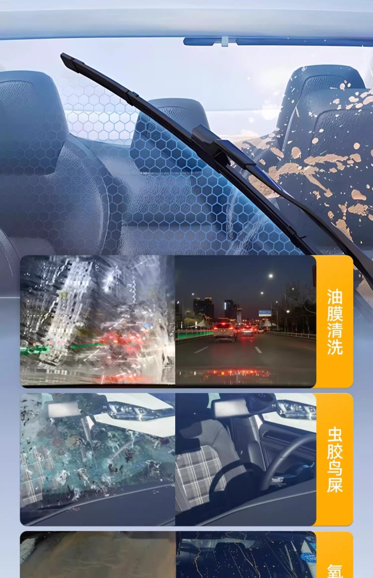 Deli Glass Cleaner for Removing Oil Film, Specifically for Cars in Winter, Effective at Temperatures of -30 to -45 Degrees, Powerful Stain Remover, Anti-Freeze Wiper Fluid