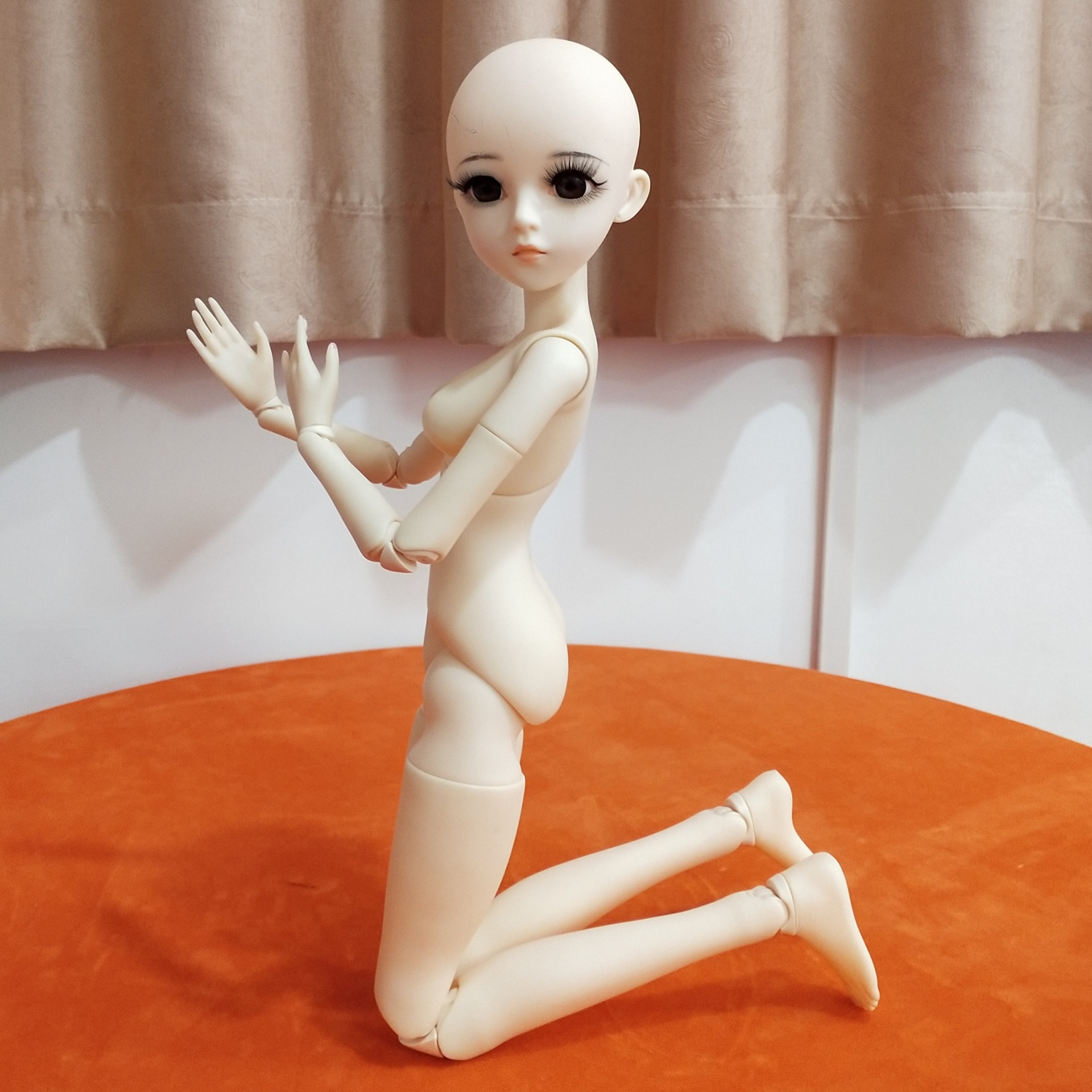 도리스 키티 인형 인형 수제 수정 인형 60cm 모델 공동 이동식 인형 3 점 bjd 인형
