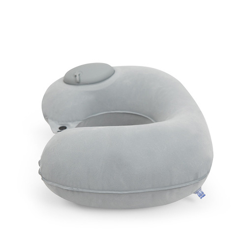 Inflatable U-shaped pillow Press inflatable pillow Portable travel neck pillow Aircraft pillow Outdoor travel Sambo U-shaped pillow Cross-border