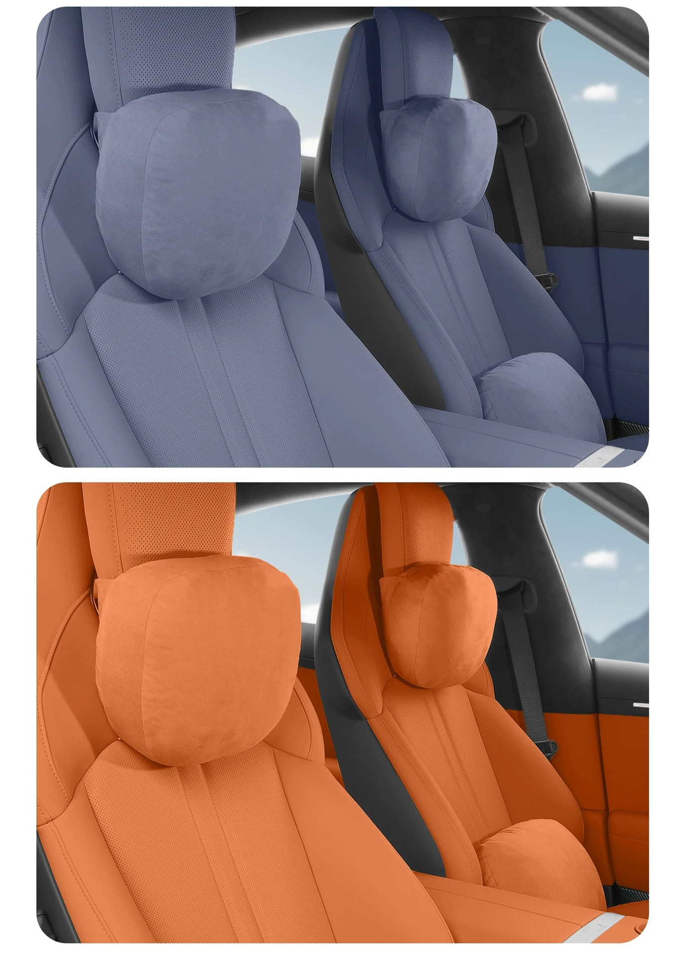 Suitable for Xiaomi Yu7/Su7 Car Magnetic Headrest, Neck Pillow, Lumbar Support, Car Comfort Pillow