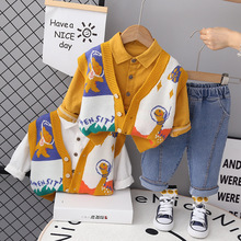 外贸男童长袖套装秋季韩版拼色动物毛衣马甲休闲长裤婴幼儿三件套