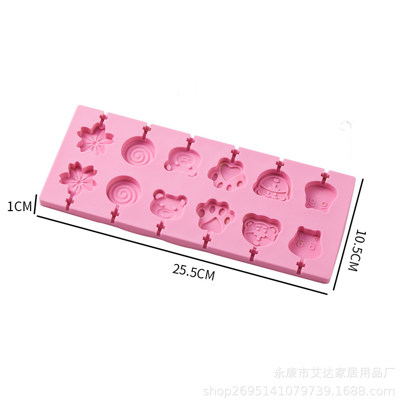 Sin cubierta Rosa largo mezclado de dibujos animados