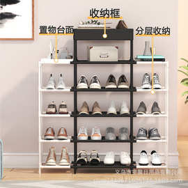 外贸爆款，简易多层DIY鞋架，烤漆管无纺布鞋架学生宿舍鞋架,架子