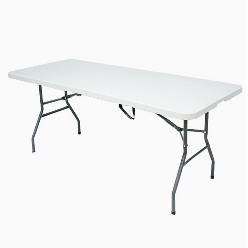 Mesa plegable soplada de plástico HDPE mesa larga portátil Mesa hueca simple mesa plegable al aire libre Mesa de conferencias image 6