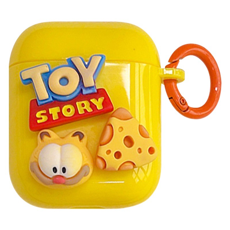 De dibujos animados tridimensional gato aplicable AirPods funda protectora Pro3 generación Apple auricular 2 Generación de silicona resistente a las caídas lindo estuche blando