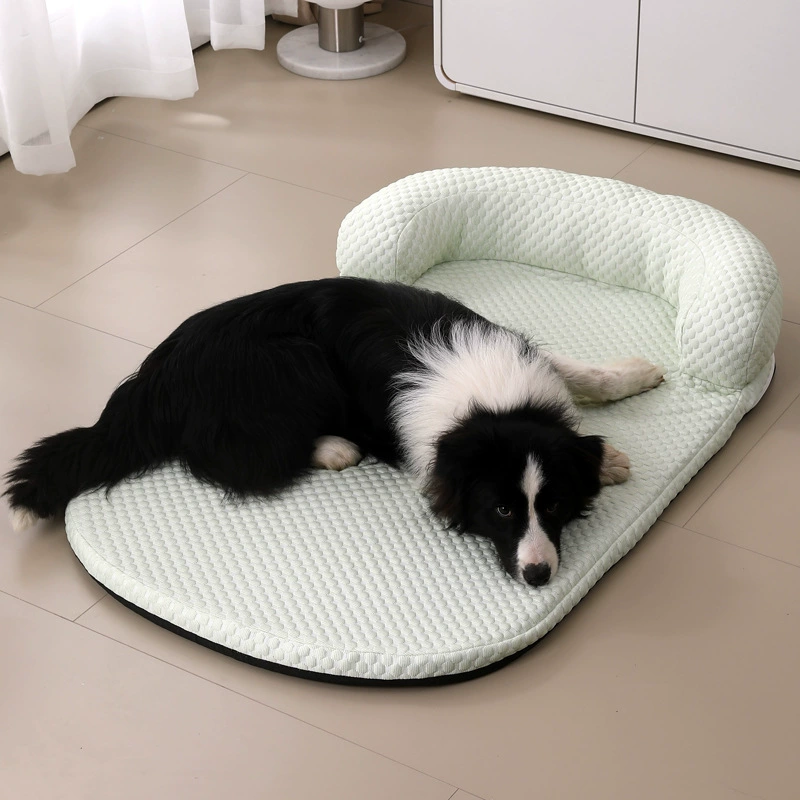 Summer Pet Cooling Cushion, Ice-Bean Fill, Breathable Dog & Cat Bed, Sizes XXS–XXL