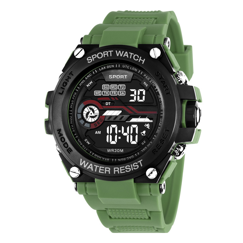 Reloj electrónico de alarma de estudiantes de moda juvenil nocturna simple relojes electrónicos de deportes al aire libre relojes electrónicos al por mayor