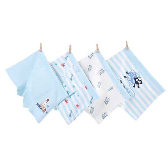 Boys' Underwear Kidsren's Pure Cotton Category a Boxer Briefs Summer Cartoon Small and Medium-Sized Boys Baby Cotton Shorts Antibacterial
