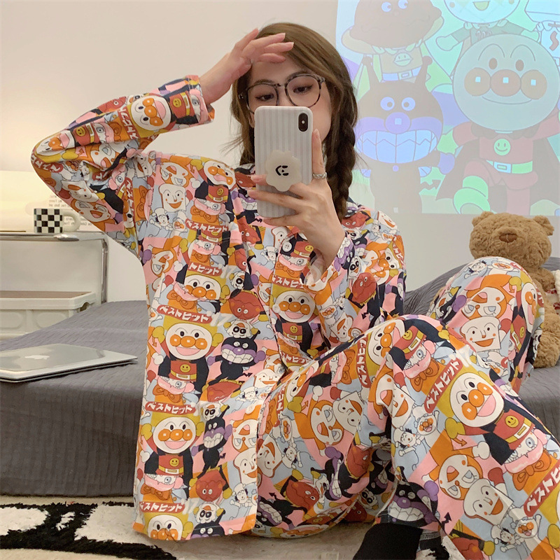 工場卸売りpyjamas日系アニメ布丁犬パジャマ女春秋綿長袖長ズボンカバー対外貿易|undefined