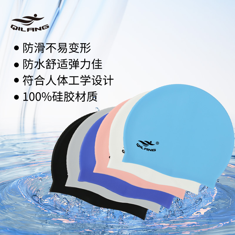 Gorro de baño de silicona LOGO impreso a medida 50g51g55g60g gorro de natación ampliado gorro de oreja unisex para adultos